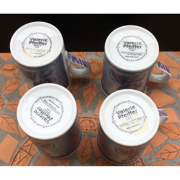 Christl Vogl Fairy Coffee Mug Tea Cup Set Of 4 Valerie Pfeiffer Fantasy Mythical - Picture 4 of 4